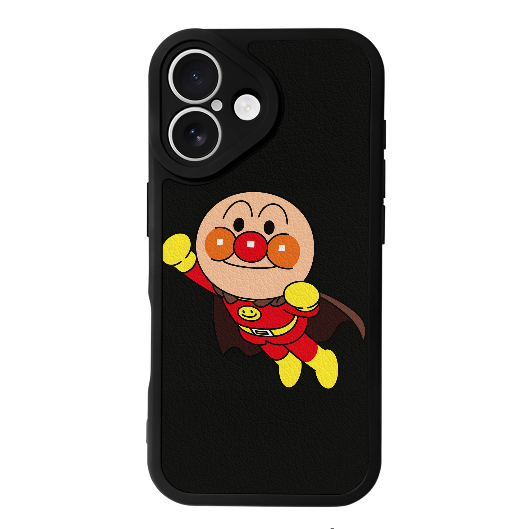 （画像用） アンパンマン Anpanman 【iPhone 16シリーズ対応】シリコンスマホケース（レザー調） 材質：シリコン